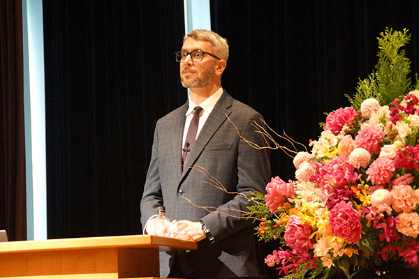 Kyoto University Lectureship Award -Award Ceremony & Commemorative Lecture (April 16, 2026)Dr. Clifford P. Brangwynne takes questions from the audience.